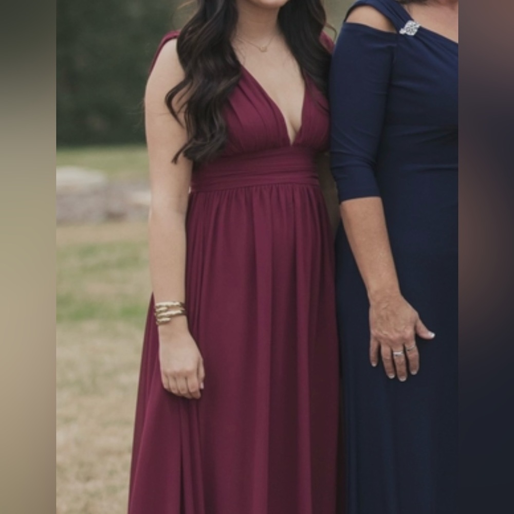 Lulus Burgundy Maxi Dress size XS